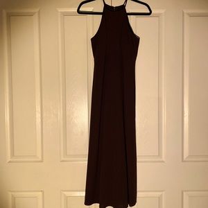 Chocolate brown dress long